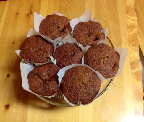 Muffins de Platano con nutella Any Gonzalez